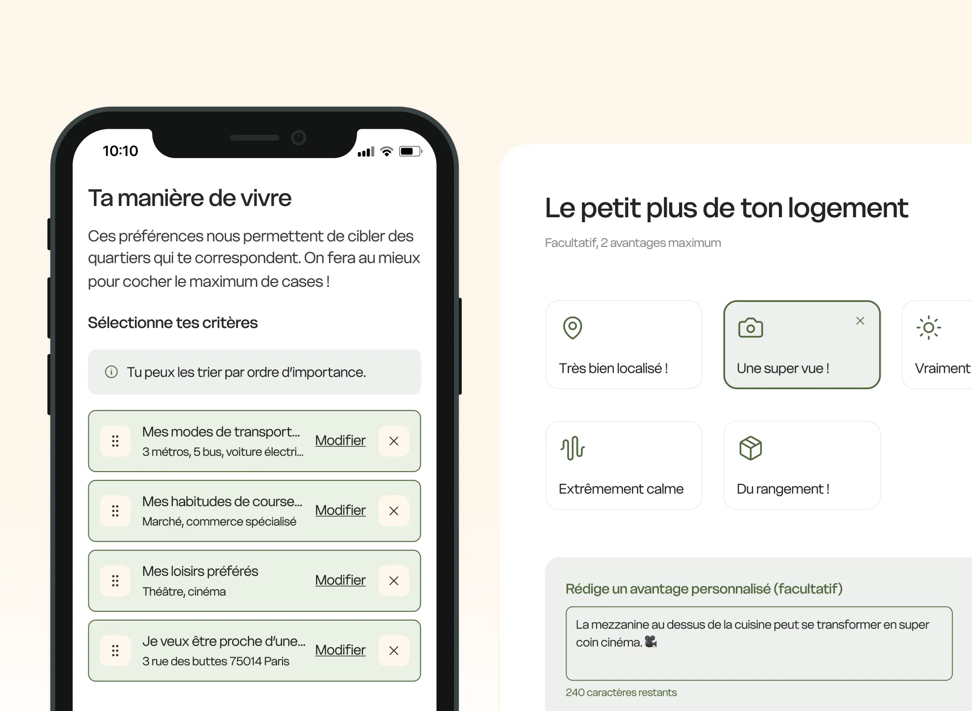 Un parcours simplifié